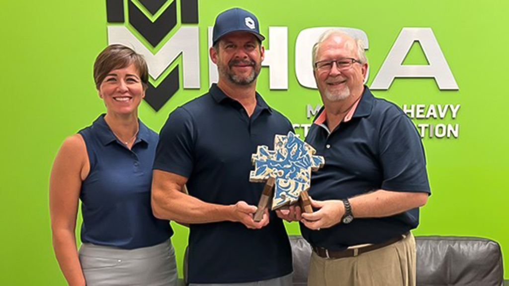 MHCA Receives Commemorative Keepsake from Portage and Main Intersection Project