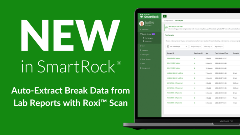 Giatec Scientific Unveils Roxi Scan to Revolutionize Concrete Break Data Management
