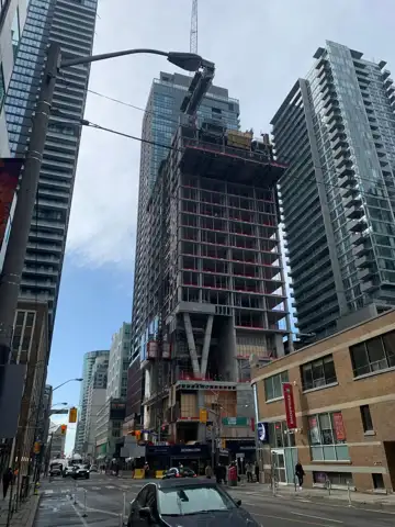 Construction Progresses at 357 King West as Cladding Installation Advances