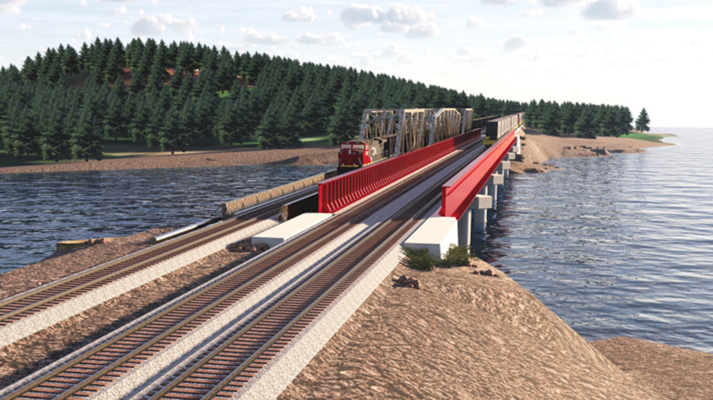 Construction Advances on CN Rail's Zanardi Rapids Bridge Project in Prince Rupert