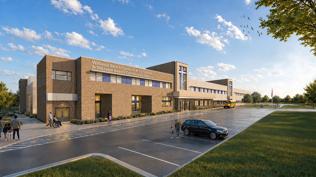 Construction Underway for $70.1 Million Catholic High School and Community Hub in Wasaga Beach