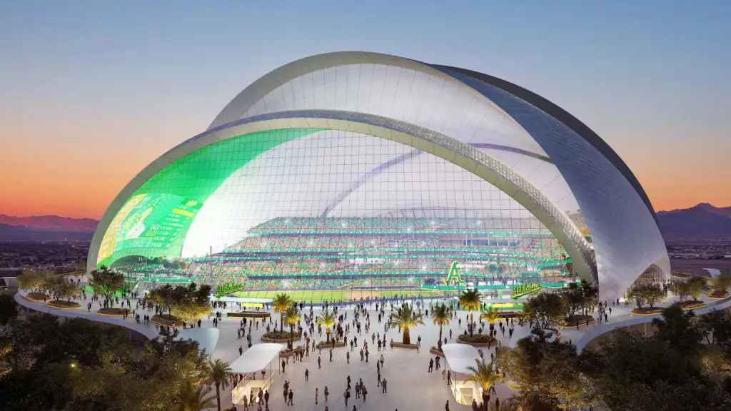 Progress Continues on $2 Billion Athletics Stadium in Las Vegas