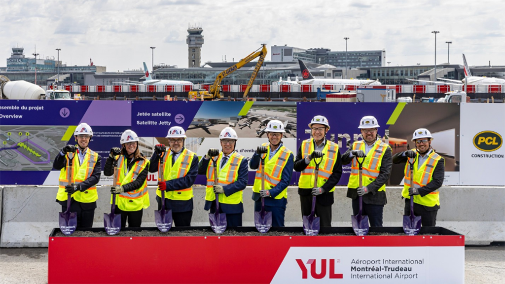 PCL Construction and ADM Aéroports de Montréal Break Ground on Satellite Jetty Project at YUL Montréal-Trudeau International Airport