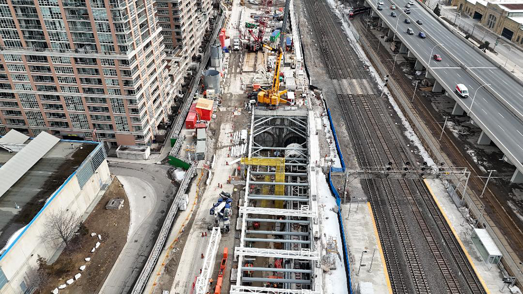 Construction Progresses on Ontario Line South Tunnel and Station Project in Toronto