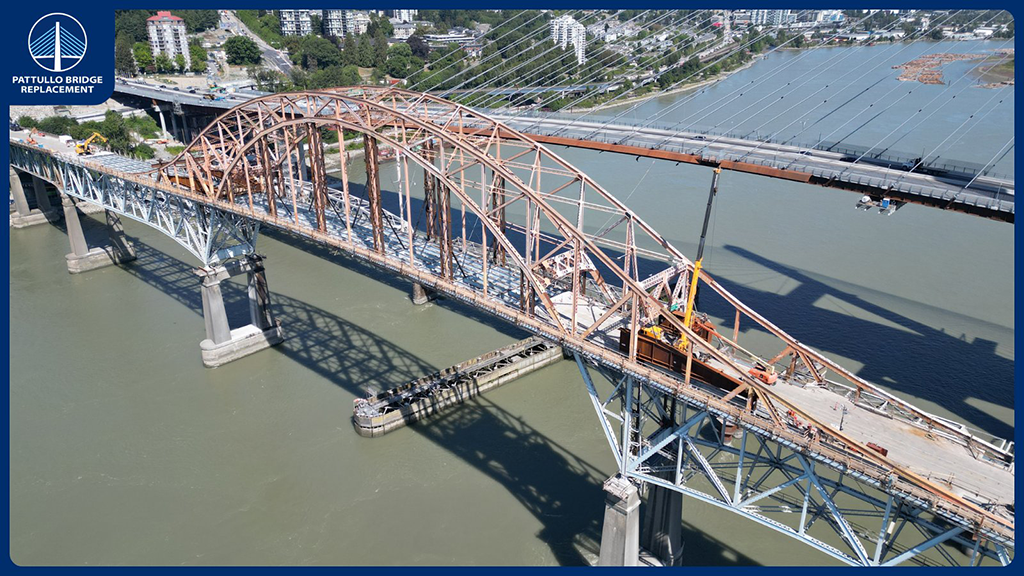 Pattullo Bridge Arch Dismantled in Iconic Farewell