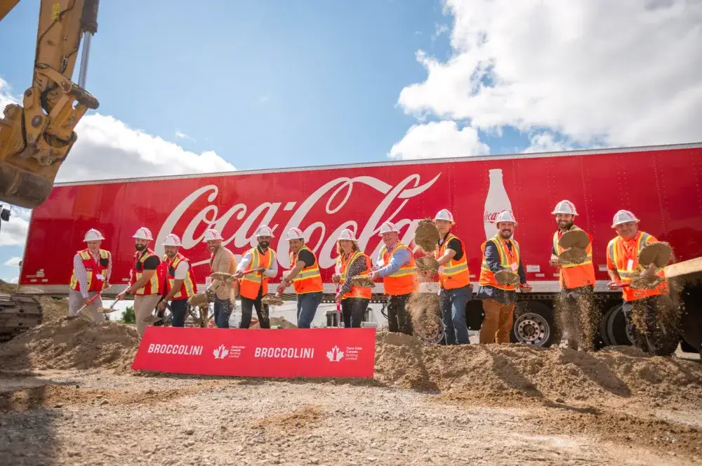 Coke Canada Bottling and Broccolini Commence Major Expansion of Brampton Facility